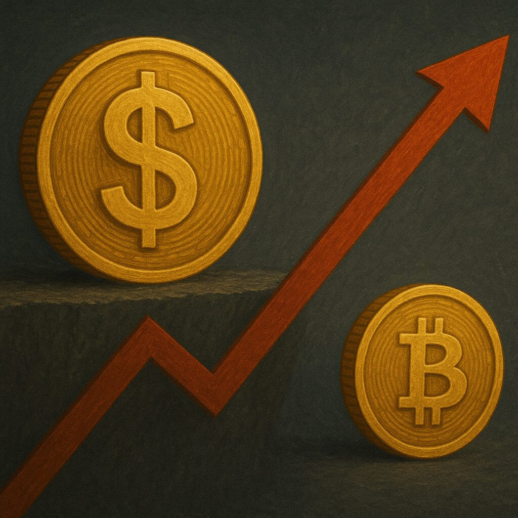 Bitcoin beweegt zijwaarts terwijl dollarindex (DXY) stijgt