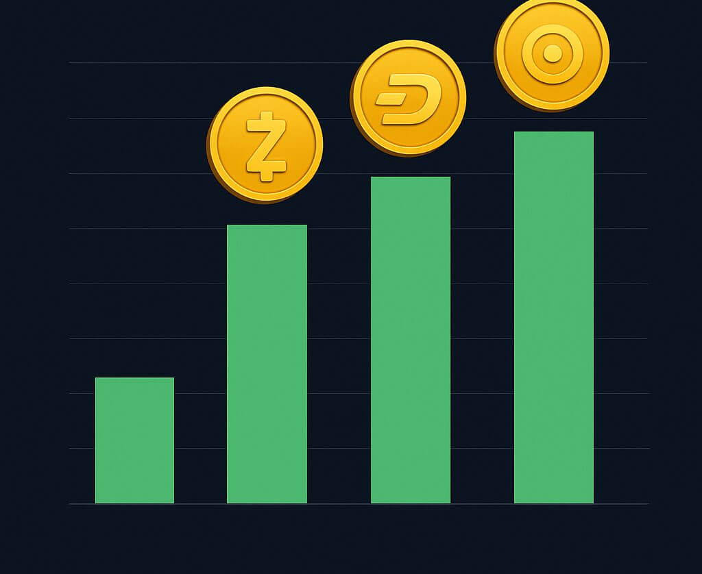 Privacycoins exploderen: Zcash, Dash en Railgun stijgen fors