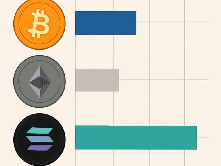 Flujo de ETF: Solana sigue sorprendiendo, Ethereum decepciona