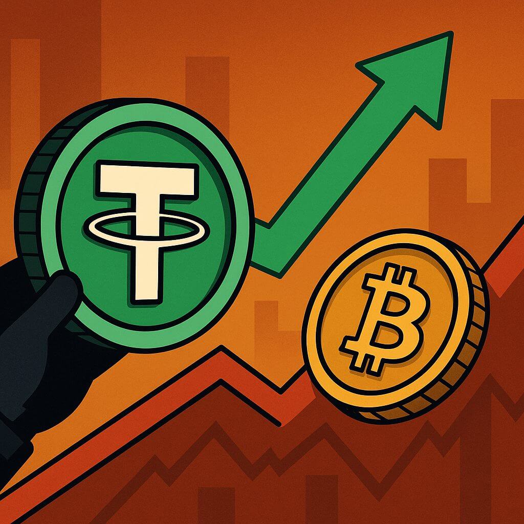 Bitcoin reserve van Tether groeit naar $8,84 miljard