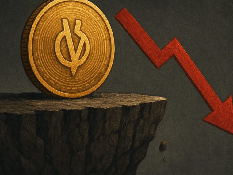 vechain price support risk