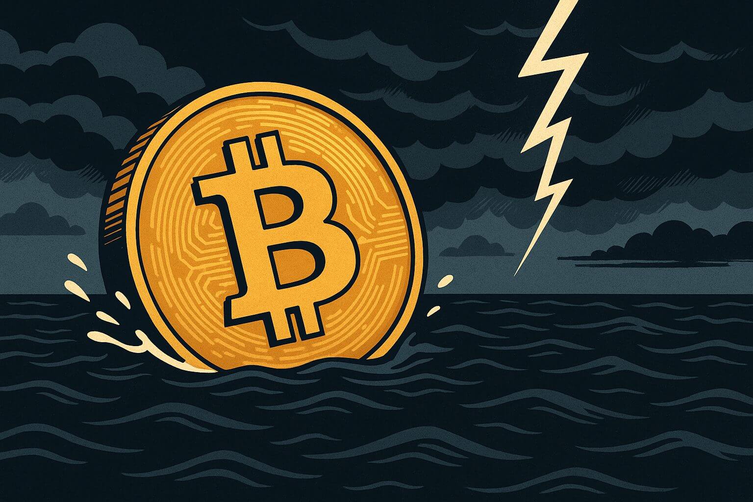 Bitcoin zakt door cruciale support ondanks betere liquiditeit