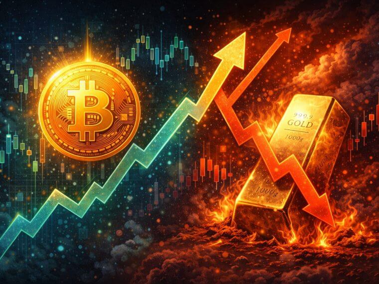 bitcoin vs gold divergence 2026