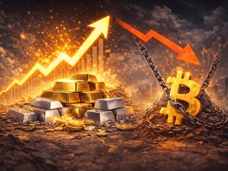 bitcoin vs gold silver divergence