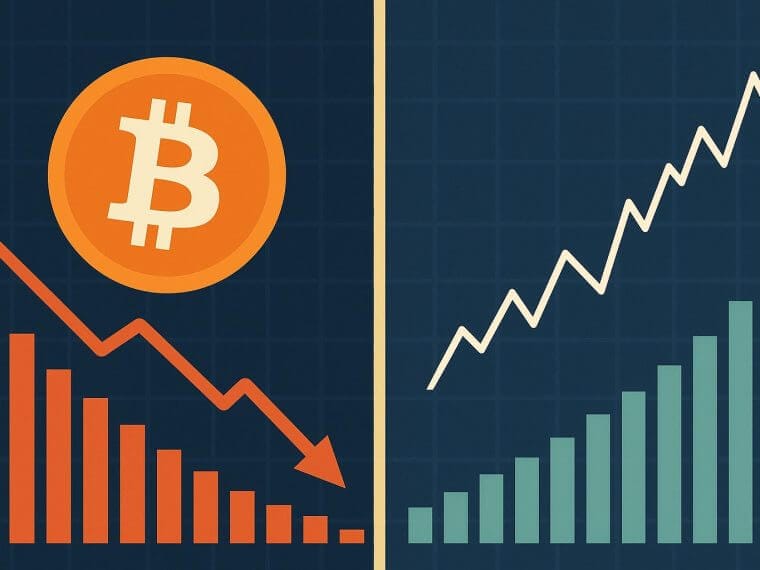 Crypto blijft achter terwijl aandelen stijgen: liquiditeit is de sleutel