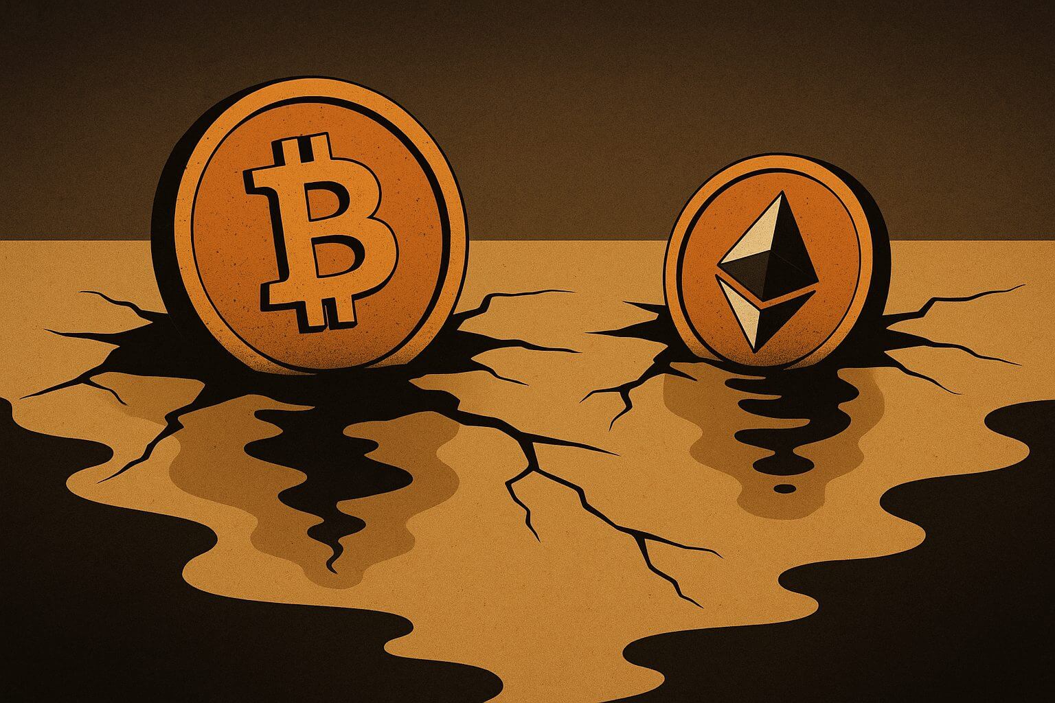 BTC en ETH schieten op en neer, liquiditeit op dieptepunt