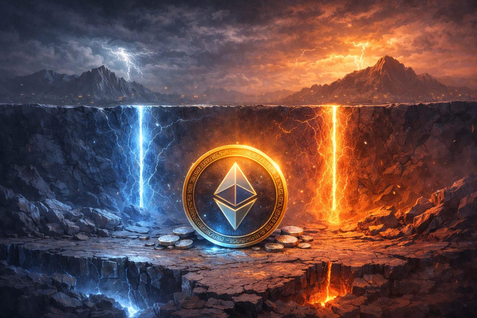 Ethereum wacht op uitbraak terwijl volume afneemt