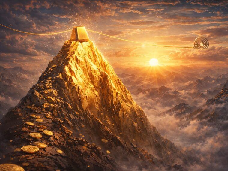 Liquiditeit bouwt zich op onder de goudtop, spanningen lopen op