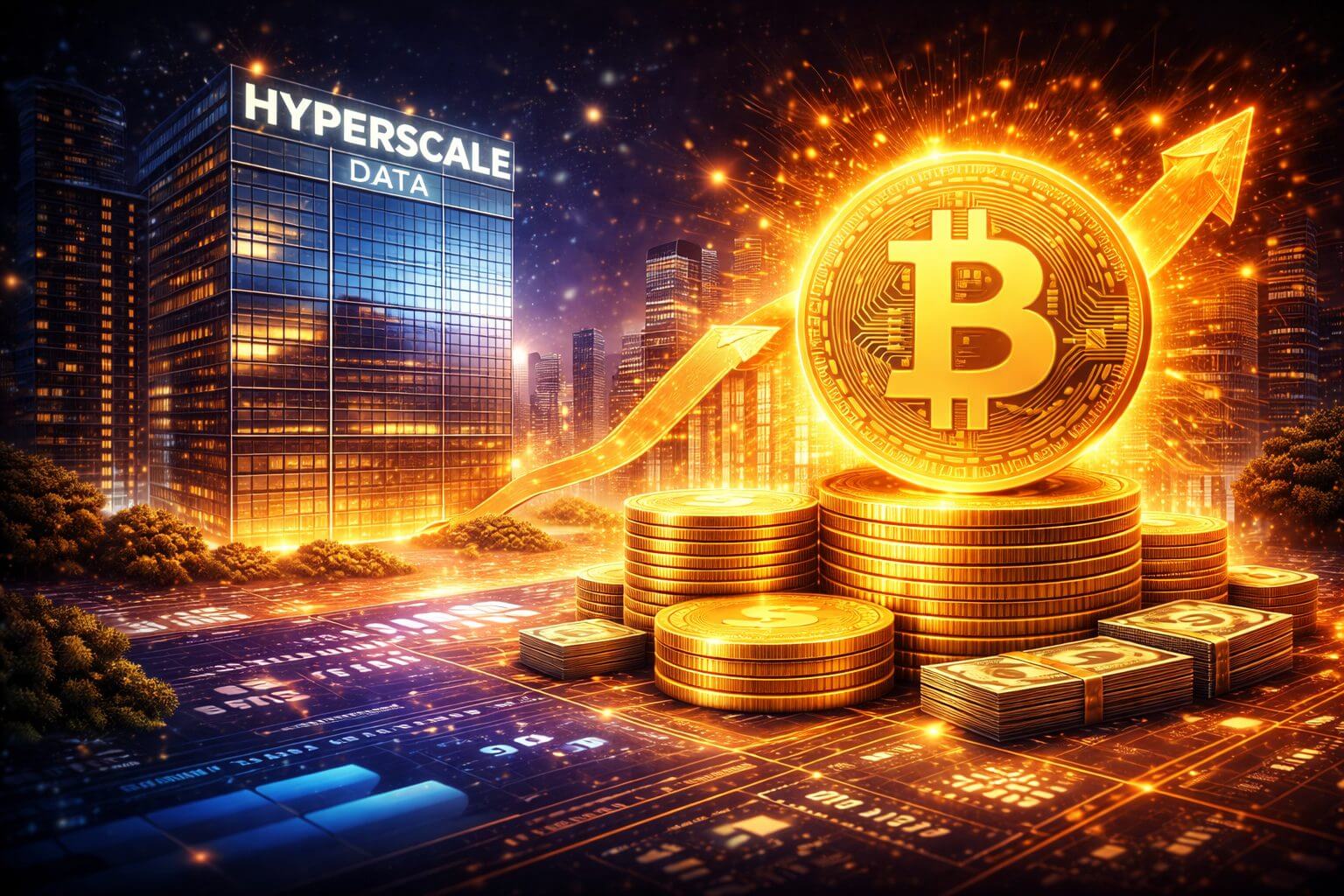 Hyperscale Data zet 97,5% van marktwaarde in Bitcoin