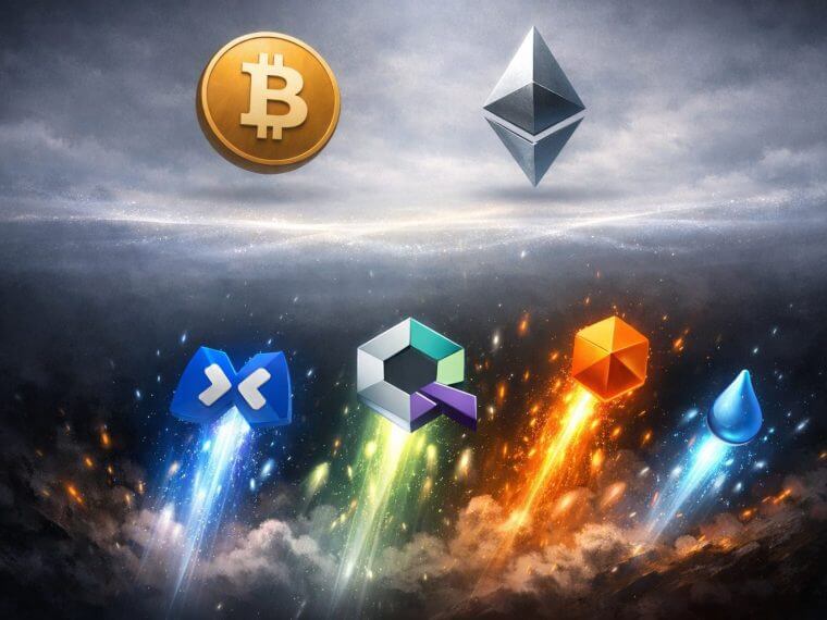 Axie Infinity en Quant stijgen hard terwijl Bitcoin stabiel blijft