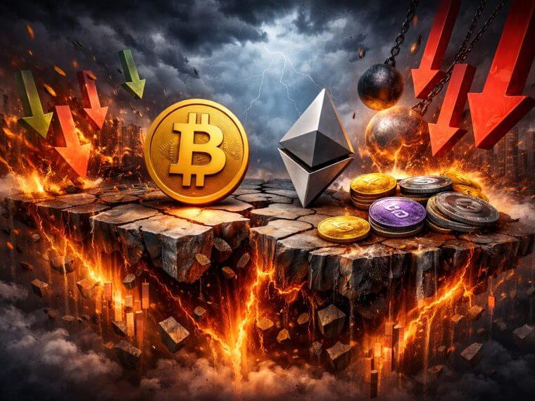 Bitcoin zakt naar $88.588 terwijl altcoins alle kanten op bewegen