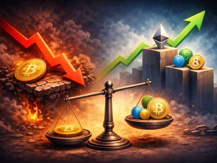 Bitcoin zakt terwijl altcoins terrein winnen: marktwaarde stijgt naar $3.25 biljoen