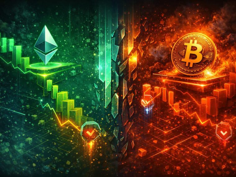 Cryptomarkt kleurt rood, met uitzonderingen onder altcoins