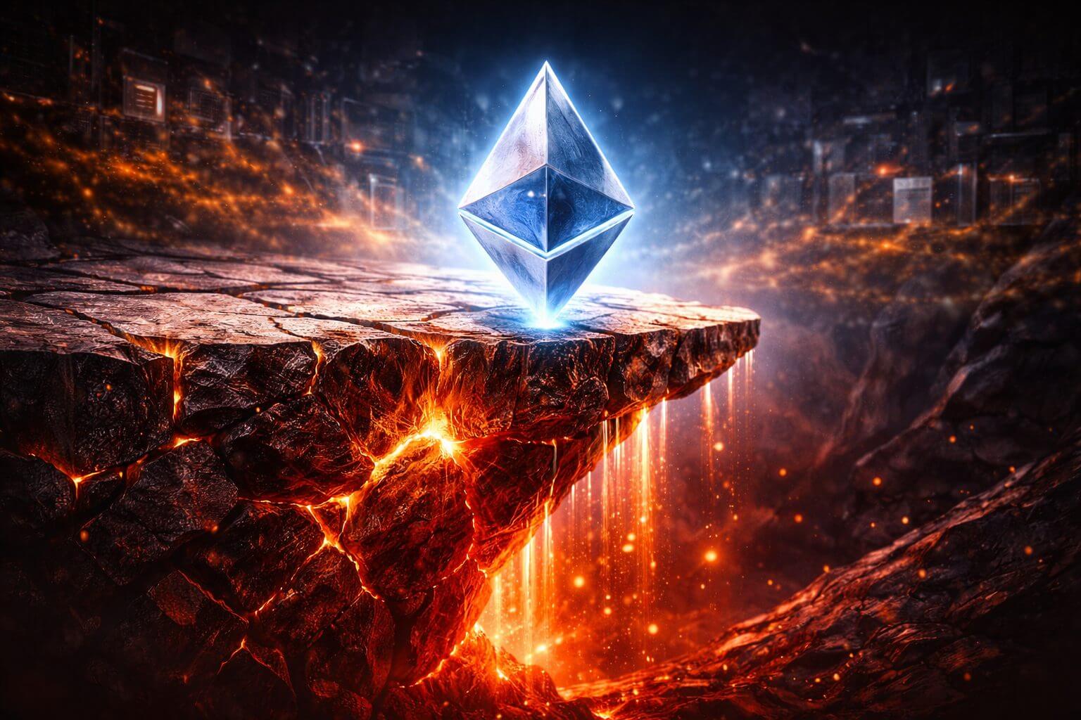 ETH verliest grip: koers daalt 3% en steuntest komt dichterbij