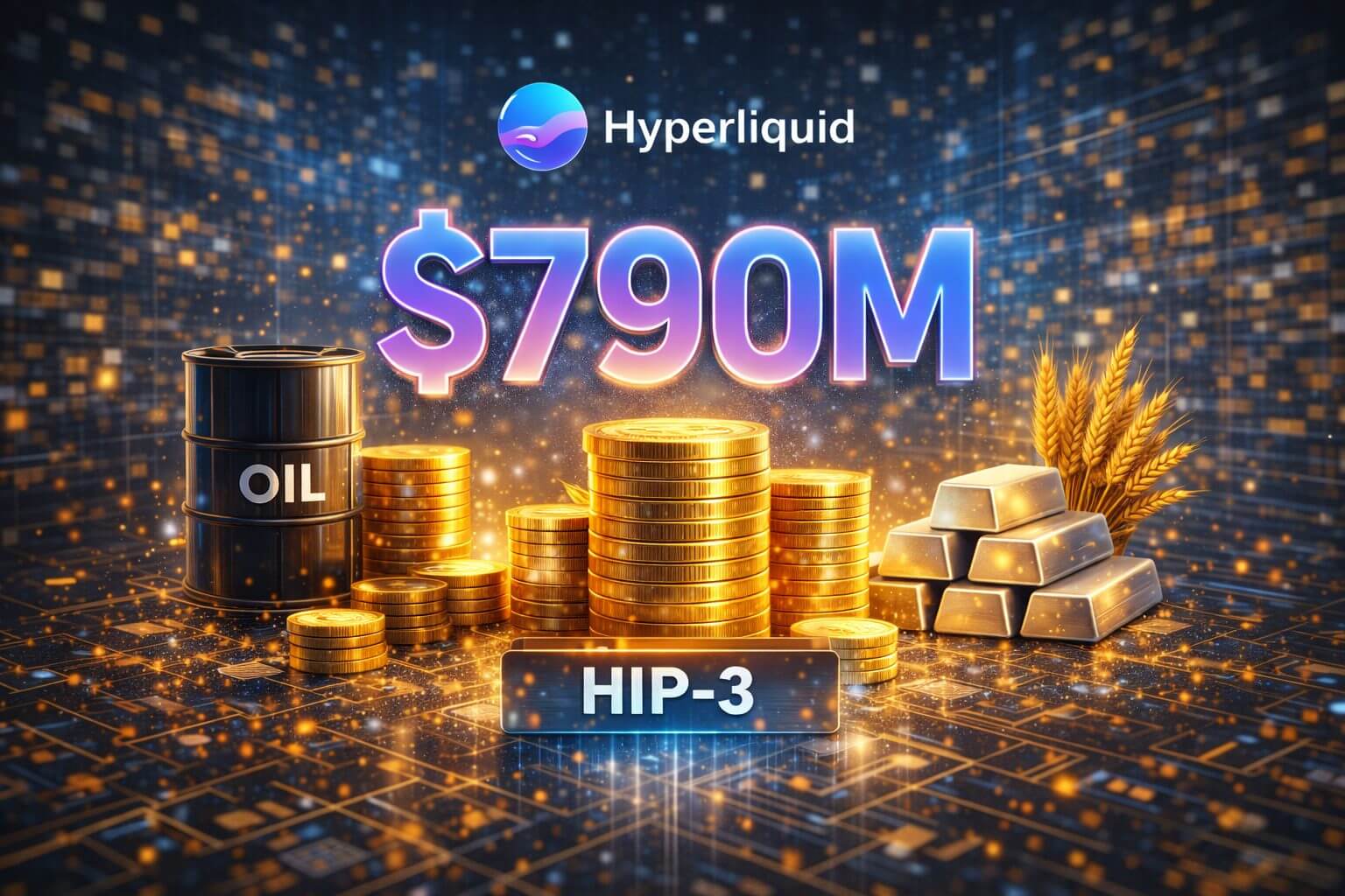 Hyperliquid’s HIP-3 knalt naar $790M open interest