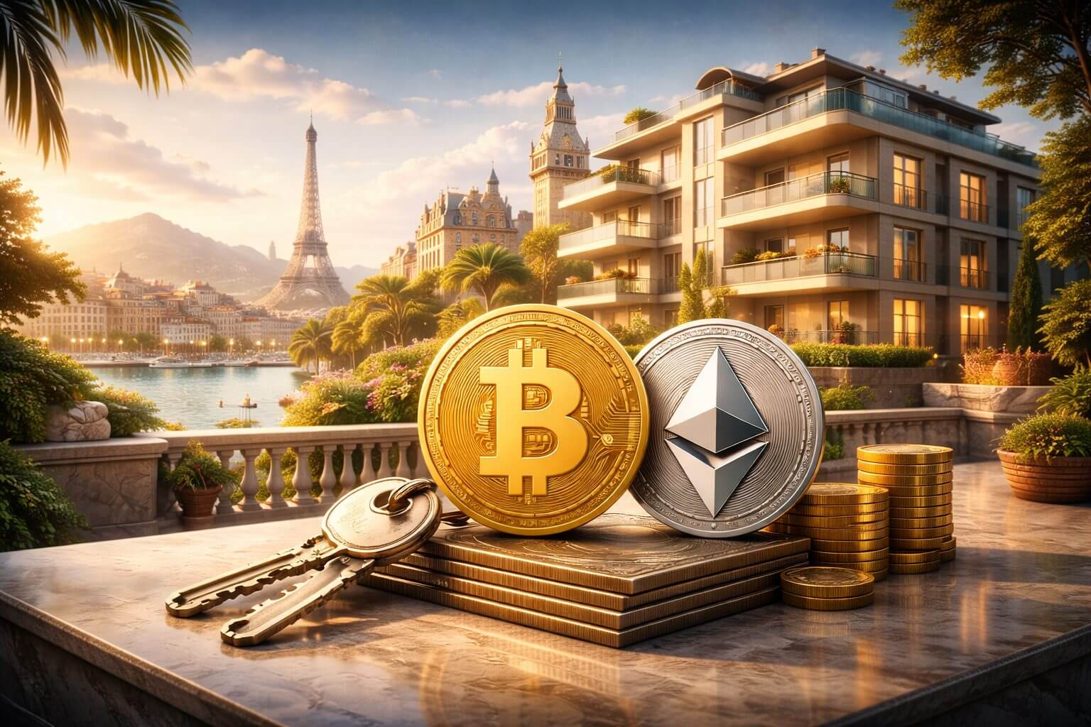 Steeds meer rijke investeerders kopen vastgoed in Europa met crypto