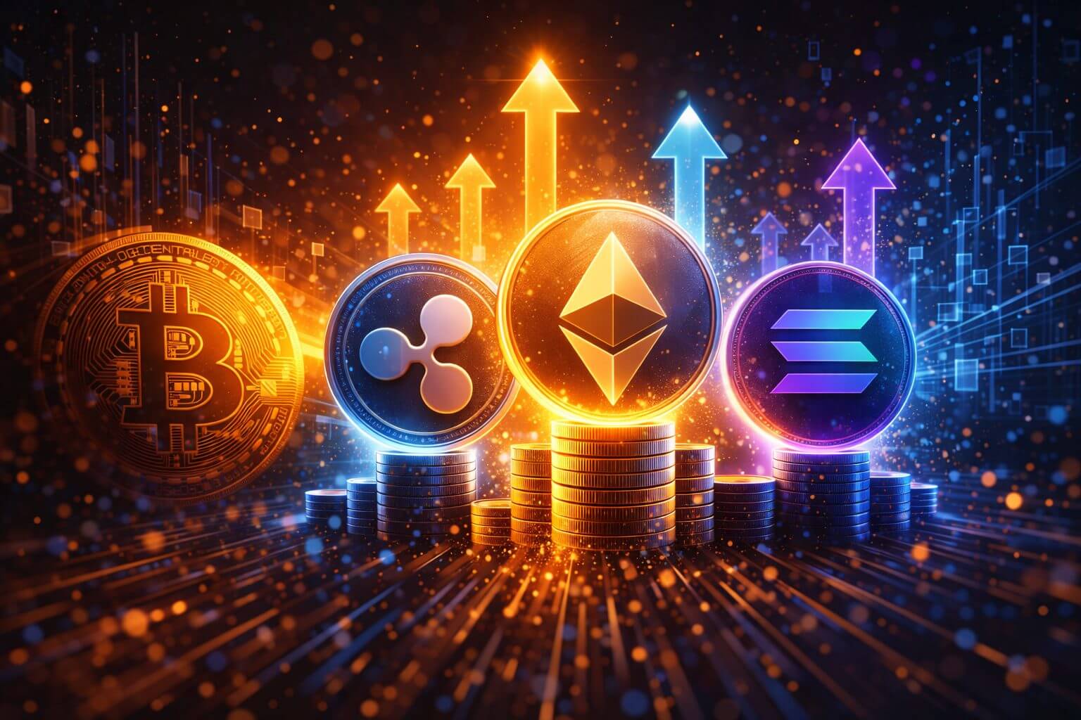 Instroom crypto bereikt $47,2 miljard in 2025