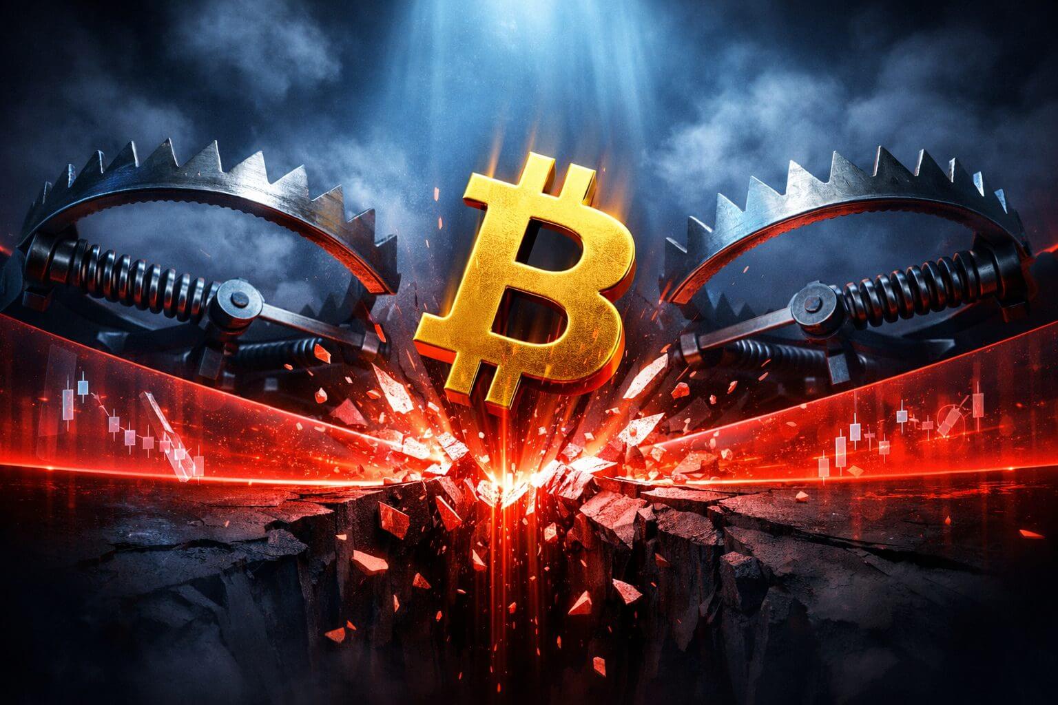 Bitcoin long squeeze haalt miljoenen weg bij traders