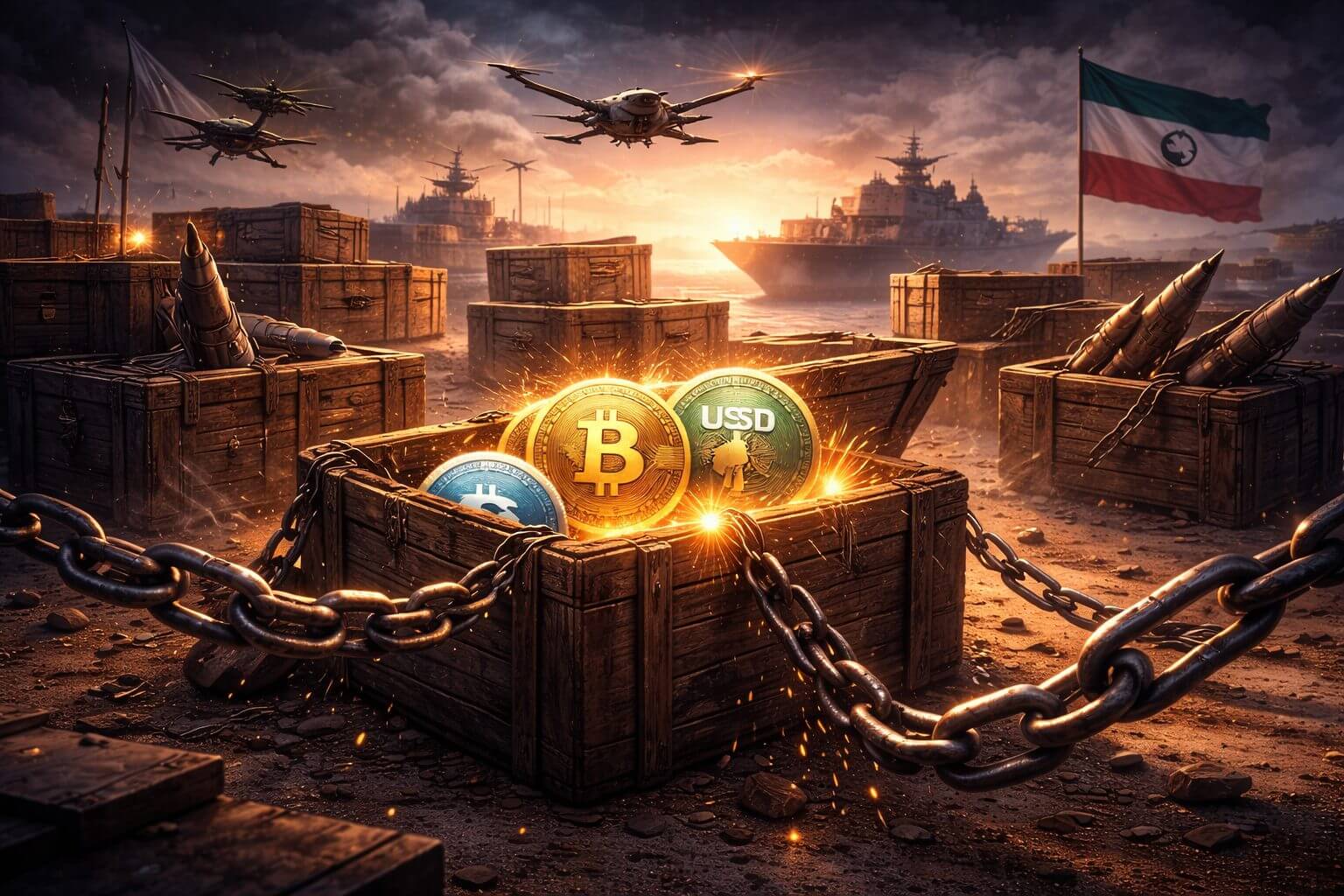 Iran omzeilt sancties en accepteert crypto voor wapenexport