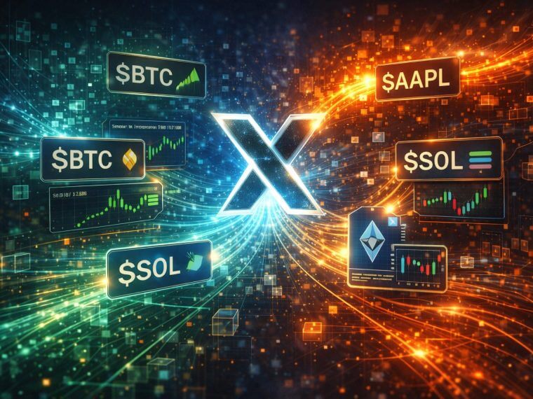 X lanceert binnenkort Smart Cashtags voor realtime asset info