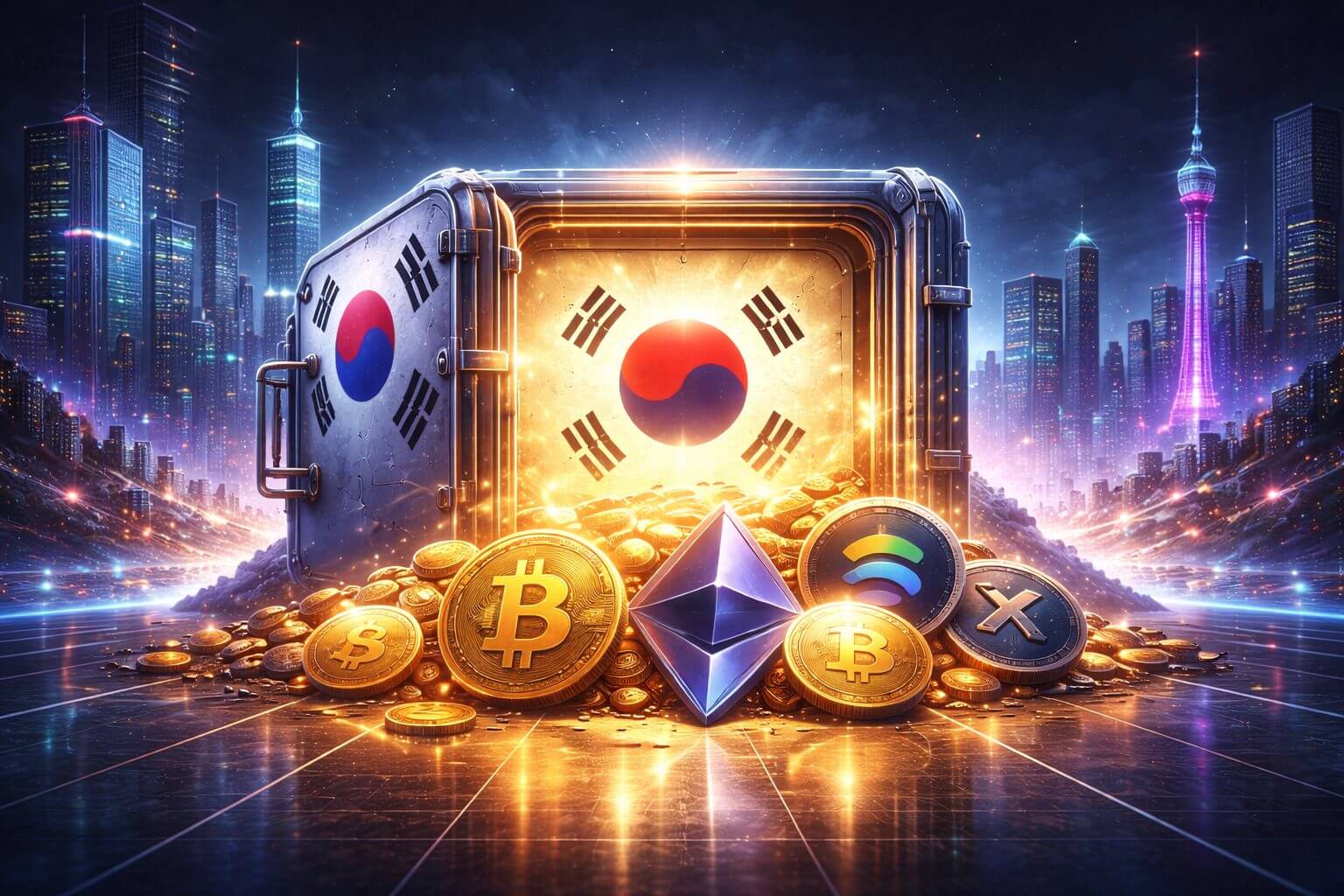 Zakelijke investeringen in crypto nu toegestaan in Zuid-Korea