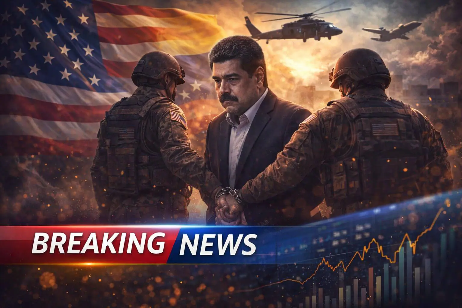 VS grijpt in: Maduro gearresteerd, markten reageren kalm