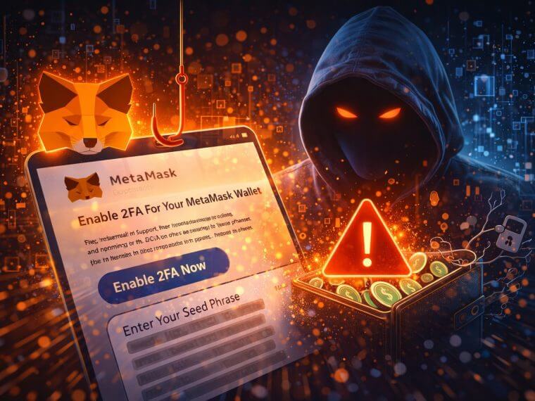 Nepmail over 2FA van MetaMask leidt naar diefstal van je wallet