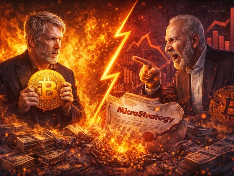 schiff vs saylor bitcoin strategy clash