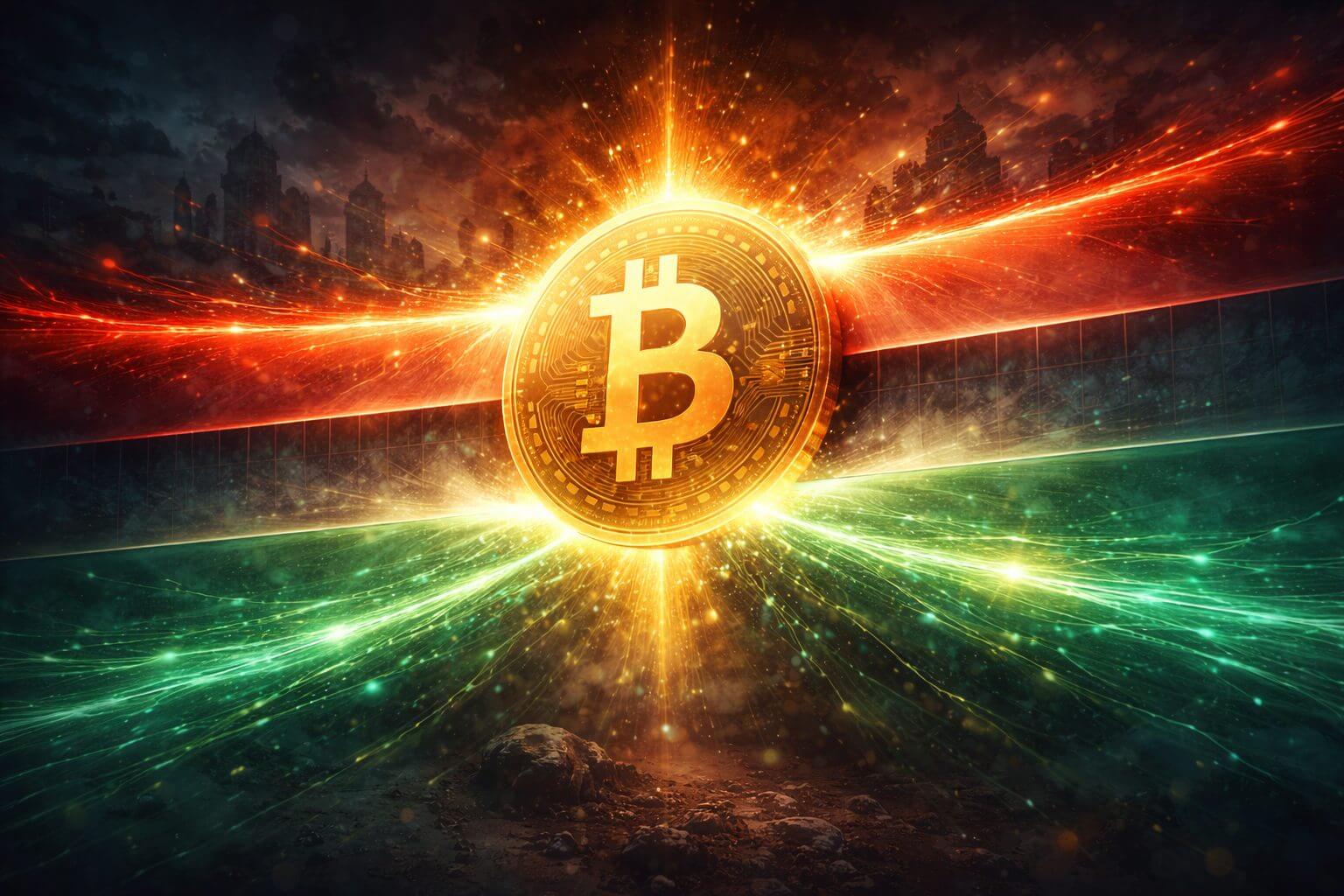 Bitcoin koers klem tussen CME gap en weerstand