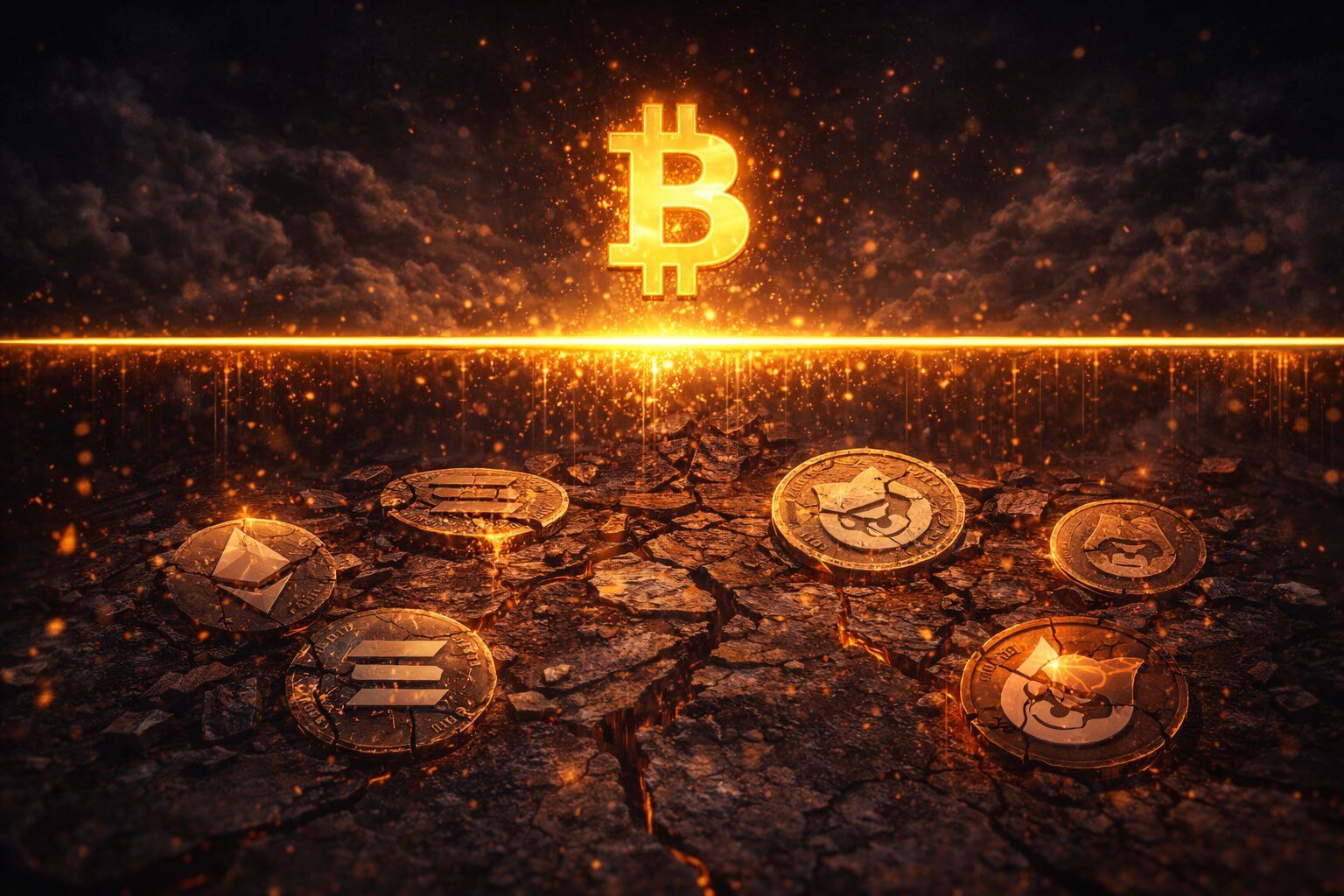 Liquiditeitscrisis duwt altcoins massaal onder cruciale grens