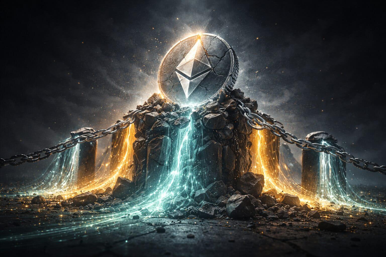 Ethereum derivatenmarkt krimpt fors door macro onzekerheid