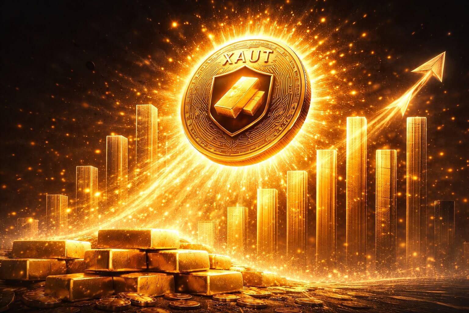 Miljardenvolume duwt goud crypto naar voorgrond