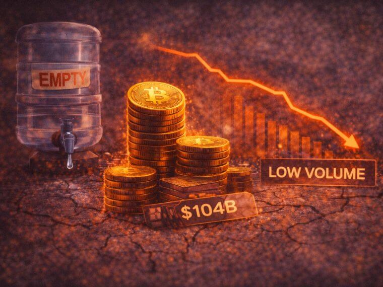 bitcoin spot volume collapse 2026