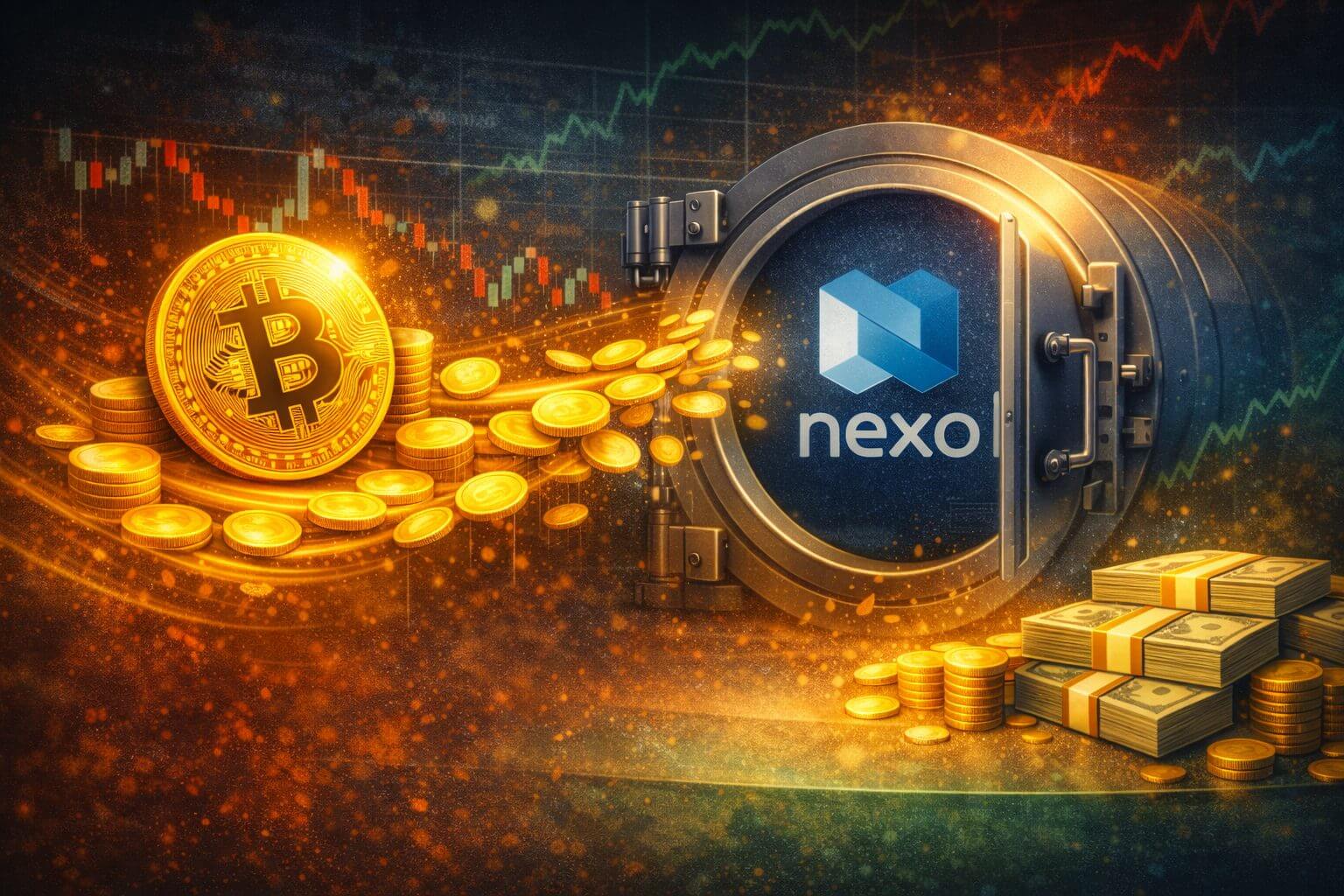 Bitcoin investeerders zoeken toevlucht bij Nexo door marktstress