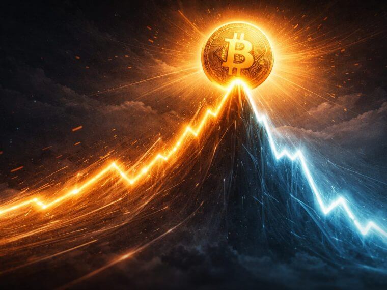 Bitcoin schiet naar bijna $76K maar levert winst later weer deels in