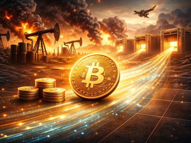 BitcoinLowExchangeInflowAmidOilShock