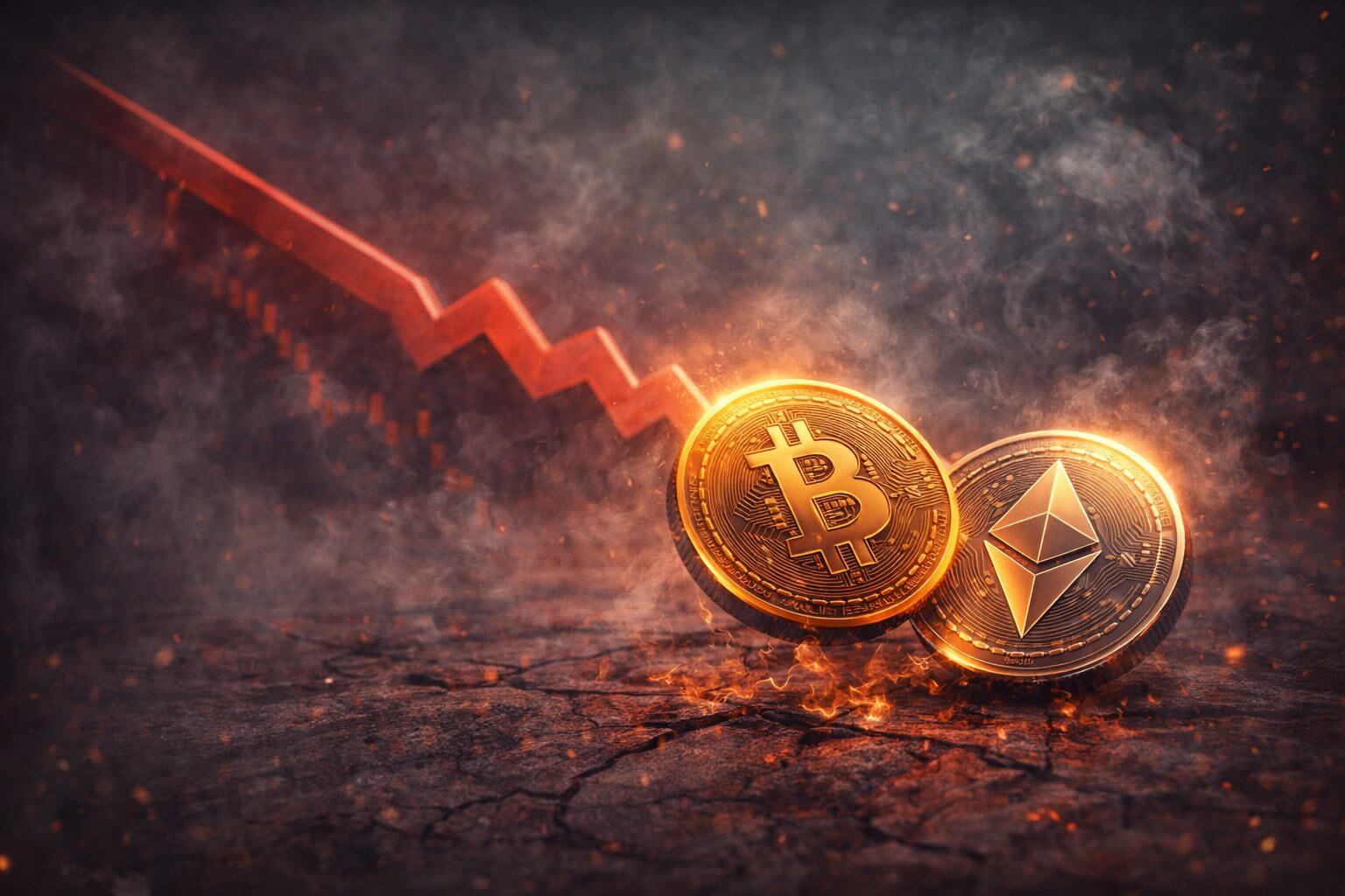 Crypto markt blijft dalen maar verkoopdruk neemt af