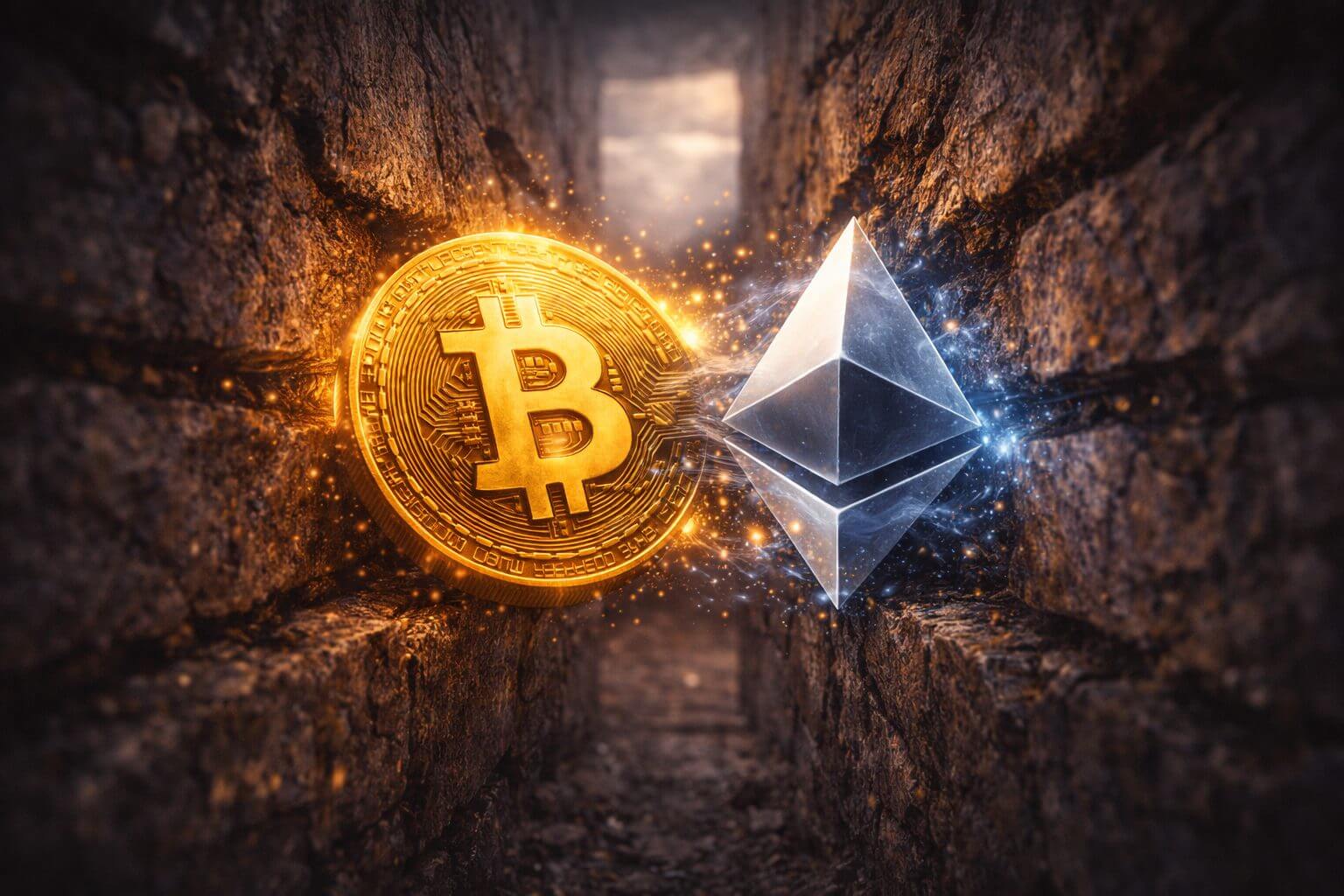 Ethereum beweegt al zes weken in smalle range tegenover Bitcoin