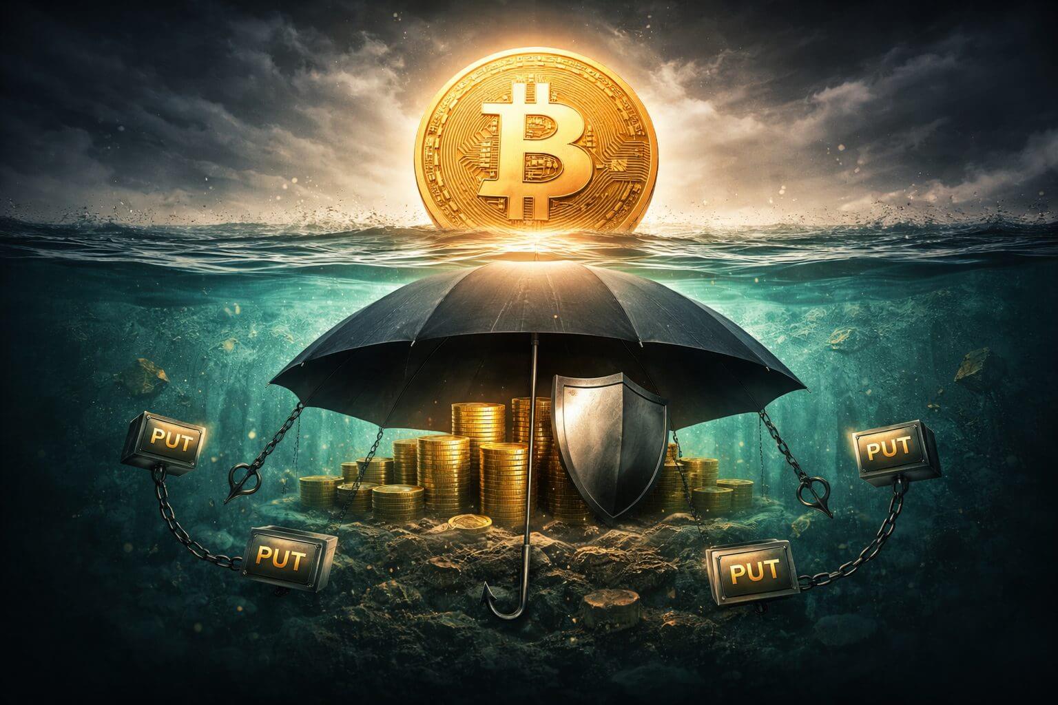 Bitcoin beleggers kiezen massaal voor bescherming tegen daling