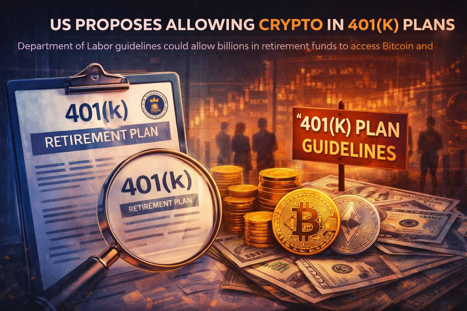 VS opent deur voor crypto in pensioenfondsen met nieuwe regels