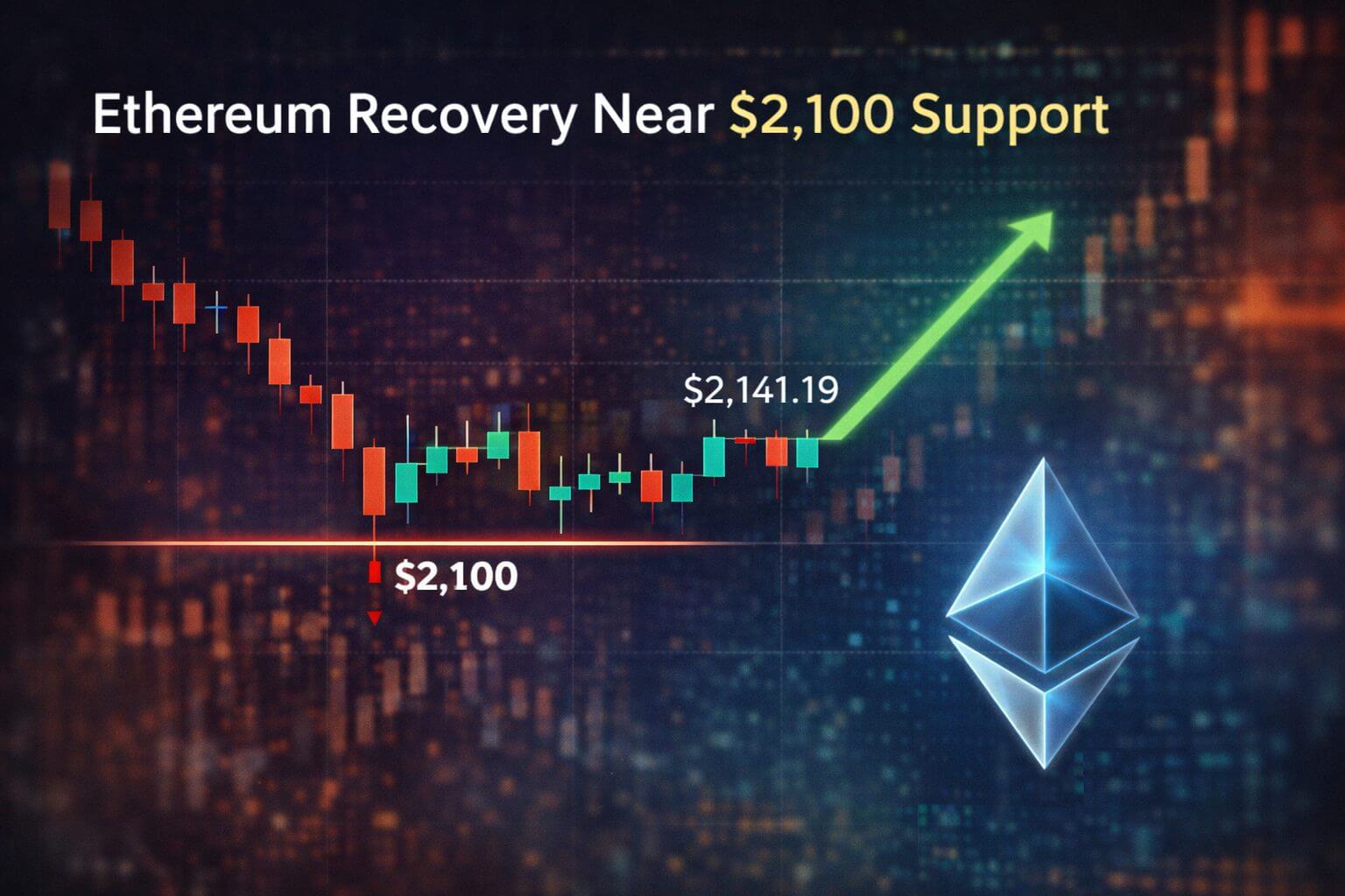 Ethereum balanceert boven $2.100 terwijl spotkopers wegblijven