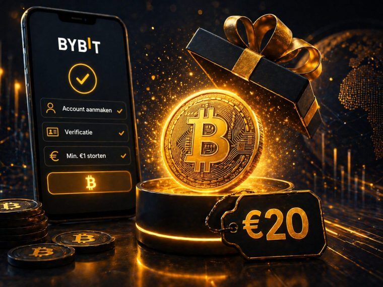 Bybit stunt met €20 gratis Bitcoin voor nieuwe gebruikers