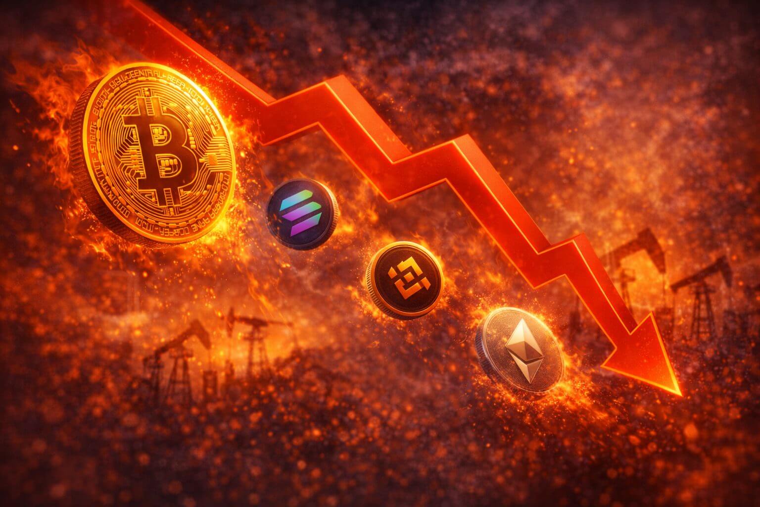 Crypto markt daalt na mislukte VS Iran gesprekken