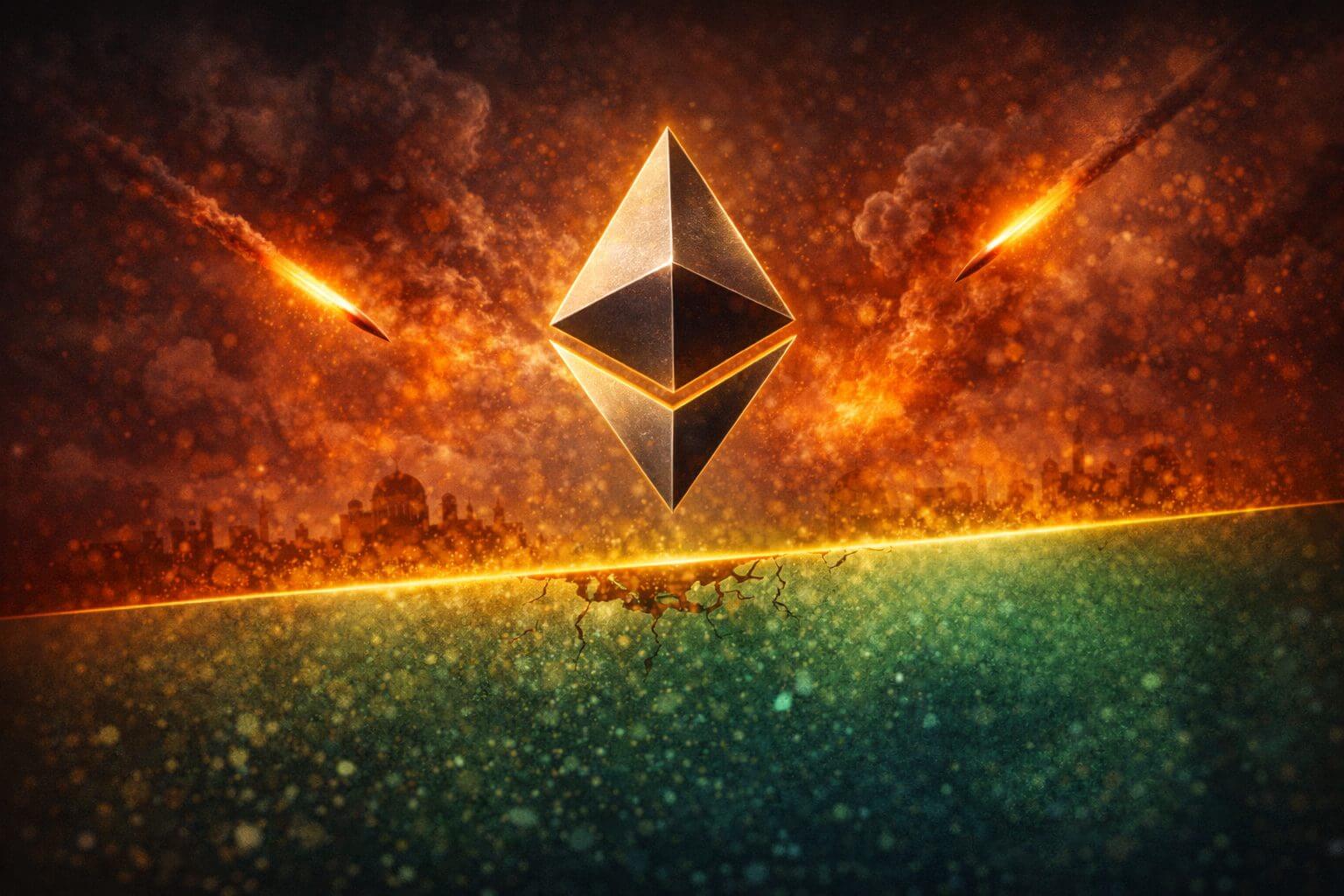 Ethereum nadert cruciaal niveau na geopolitieke spanningen