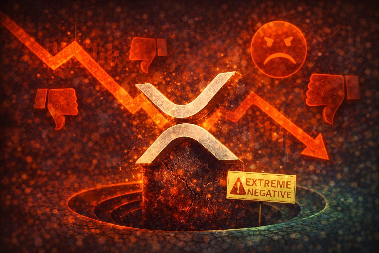 XRP kampt met historisch veel negativiteit op social media