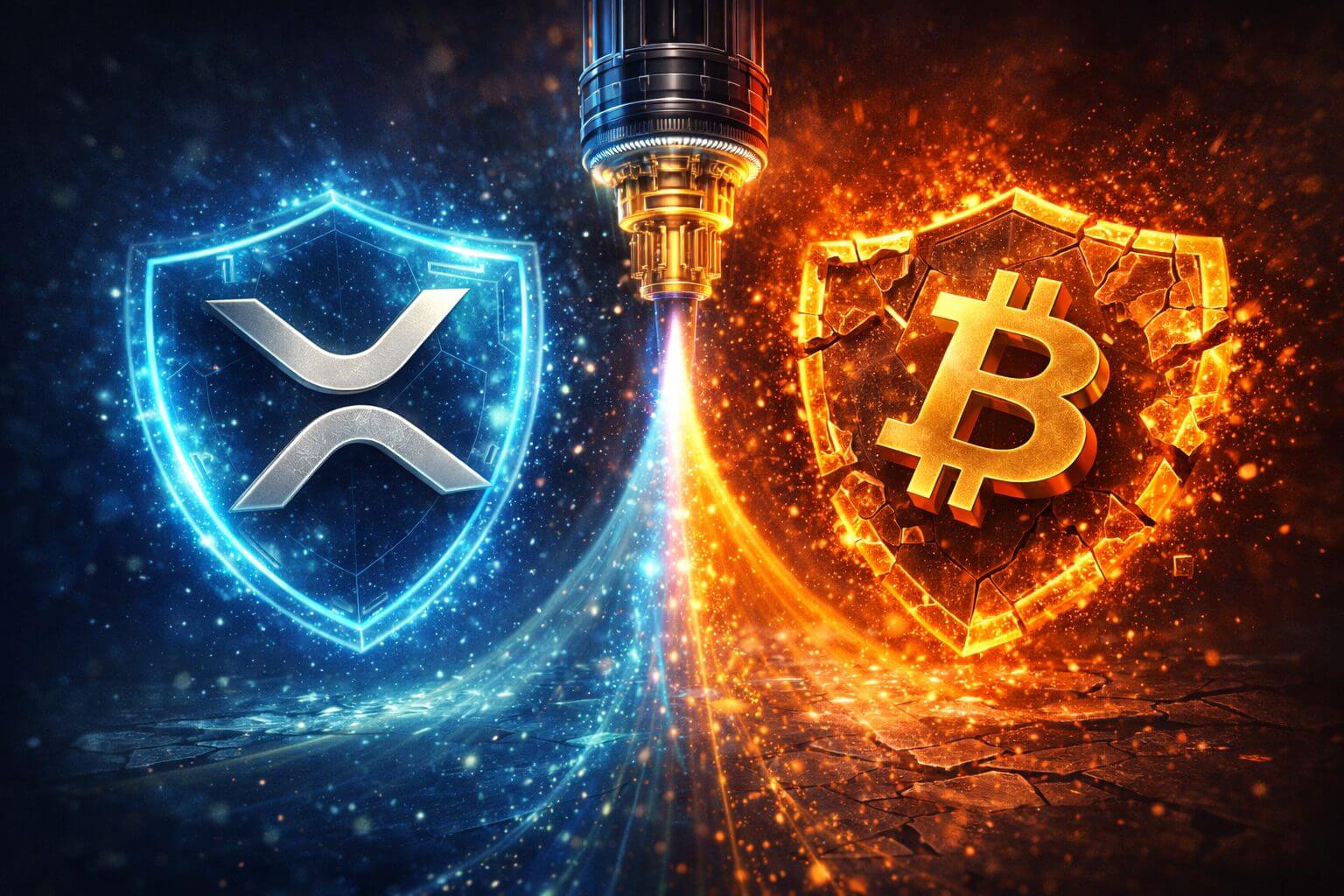 XRP mogelijk beter beschermd tegen quantumaanvallen dan Bitcoin