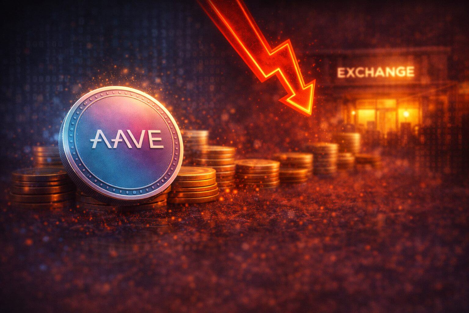 Aave laat zwakte zien met stijgende reserves en dalende koers