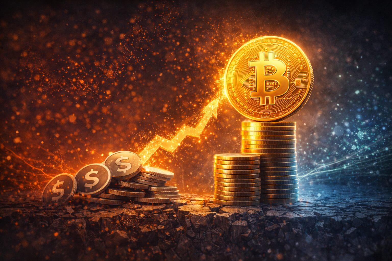 Bitcoin herstelt terwijl kapitaal uit stablecoins wegvloeit