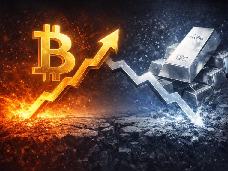 bitcoin silver ratio reversal support