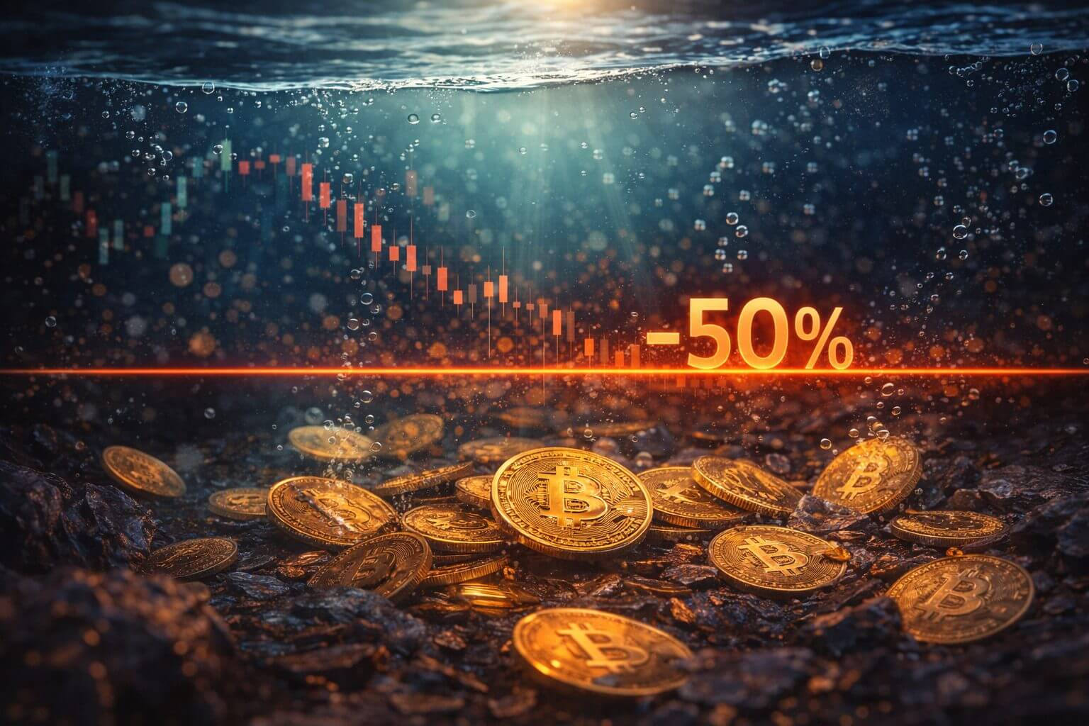 Onchain data: Bitcoin beleggers massaal in het rood